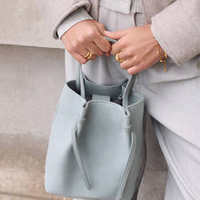 Load image into Gallery viewer, Katie Loxton Celina Suedette Bucket Bag | Blue Mist Suede