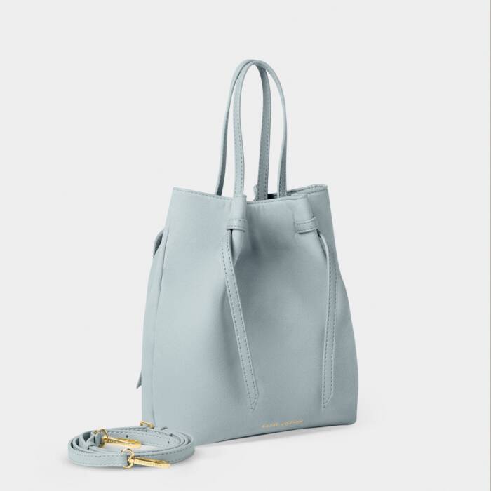 Katie Loxton Celina Suedette Bucket Bag | Blue Mist Suede
