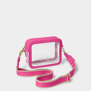 Katie Loxton Clear Stadium Bag | Magenta