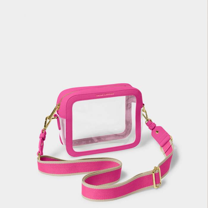 Katie Loxton Clear Stadium Bag | Magenta