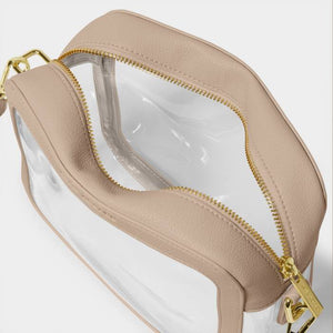 Katie Loxton Clear Stadium Bag | Light Taupe