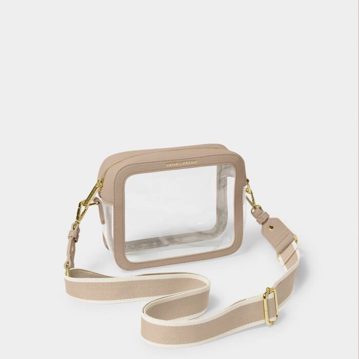 Katie Loxton Clear Stadium Bag | Light Taupe