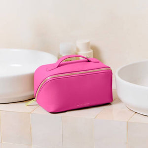 Katie Loxton Medium Make Up/Wash Bag | Magenta