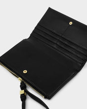 Load image into Gallery viewer, Katie Loxton Arden Large Braided Wristlet Purse | Black