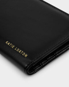 Katie Loxton Arden Large Braided Wristlet Purse | Black