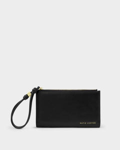 Katie Loxton Arden Large Braided Wristlet Purse | Black