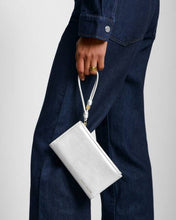 Load image into Gallery viewer, Katie Loxton Arden Large Braided Wristlet Purse | Silver