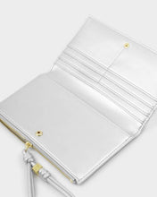 Load image into Gallery viewer, Katie Loxton Arden Large Braided Wristlet Purse | Silver