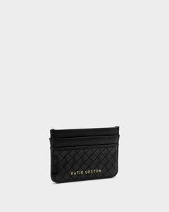 Katie Loxton Nova Woven Texture Cardholder | Black