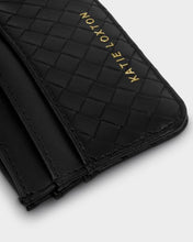Load image into Gallery viewer, Katie Loxton Nova Woven Texture Cardholder | Black