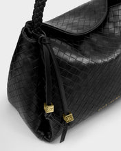 Load image into Gallery viewer, Katie Loxton Nova Hand Woven Top Handle Bag | Black