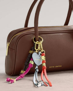 Katie Loxton Lyla Bag Charm Keyring | Deep Orange
