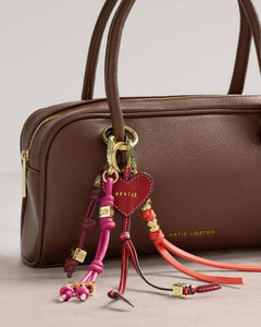 Katie Loxton Gia Bag Charm Keyring | Fuchsia