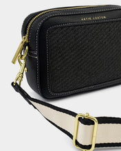 Load image into Gallery viewer, Katie Loxton Avery Raffia Small Crossbody Bag | Black Raffia
