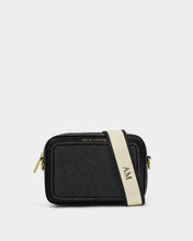 Load image into Gallery viewer, Katie Loxton Avery Raffia Small Crossbody Bag | Black Raffia