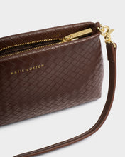 Load image into Gallery viewer, Katie Loxton Nova Small Shoulder Bag | Dark Chocolate Woven