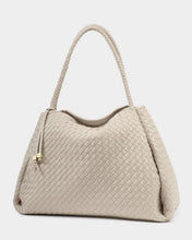 Load image into Gallery viewer, Katie Loxton Nova Hand Woven Large Shoulder Bag | Oyster