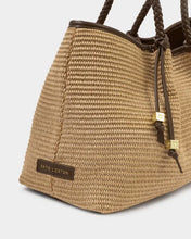Load image into Gallery viewer, Katie Loxton Nova Raffia Small Shoulder Tote | Natural Raffia