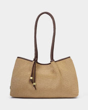 Load image into Gallery viewer, Katie Loxton Nova Raffia Small Shoulder Tote | Natural Raffia