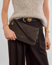 Load image into Gallery viewer, Katie Loxton Orin Twist Lock Small Shoulder | Bitter Chocolate