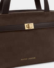 Load image into Gallery viewer, Katie Loxton Orin Top Handle Crossbody Bag | Bitter Chocolate