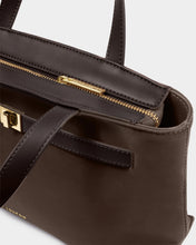 Load image into Gallery viewer, Katie Loxton Orin Top Handle Crossbody Bag | Bitter Chocolate