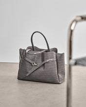 Load image into Gallery viewer, Katie Loxton Maddie Work Tote Bag | Grey Faux Croc