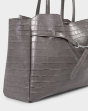 Load image into Gallery viewer, Katie Loxton Maddie Work Tote Bag | Grey Faux Croc