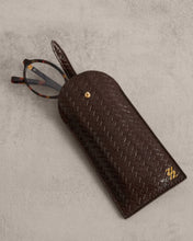 Load image into Gallery viewer, Katie Loxton Glasses Sleeve | Chocolate Woven