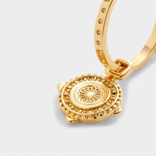 Load image into Gallery viewer, Katie Loxton Happiness | Antique Coin Hoop Earrings | Gold Coated