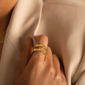 Katie Loxton Amulet Skinny Ring | Gold Coated