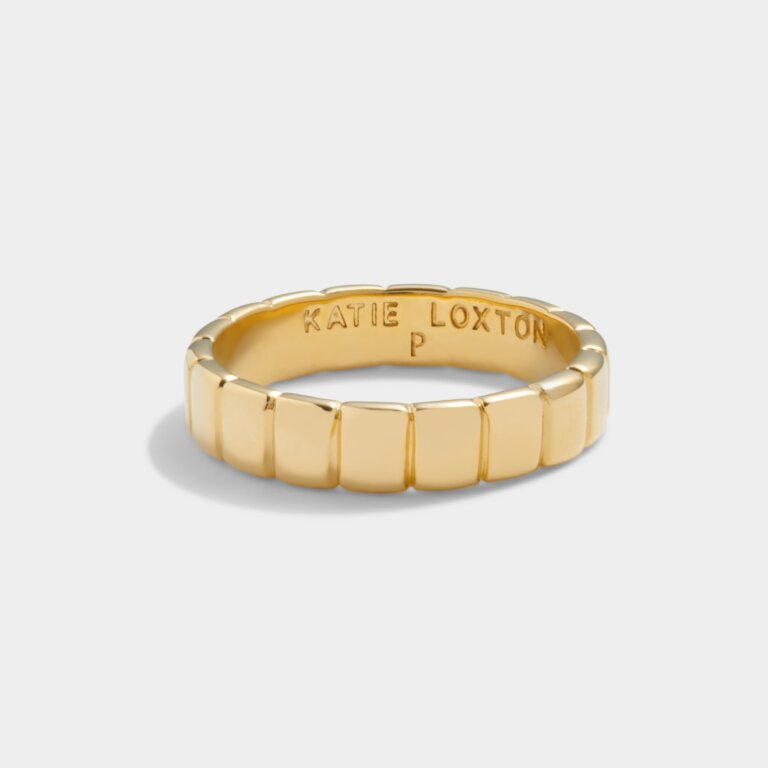 Katie Loxton Amulet Skinny Ring | Gold Coated