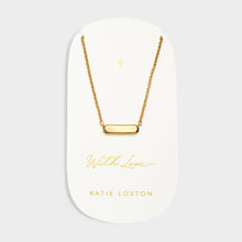 Load image into Gallery viewer, Katie Loxton With Love | Signet Necklace | Gold Coated