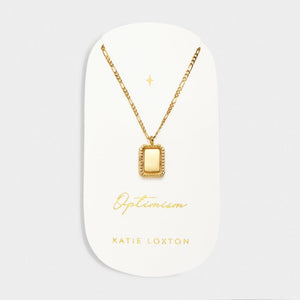 Katie Loxton Optimism | Spinning Amulet Necklace | Gold Coated