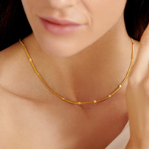 Katie Loxton Celeste Snake Chain Necklace | Gold Coated