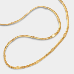 Katie Loxton Celeste Snake Chain Necklace | Gold Coated