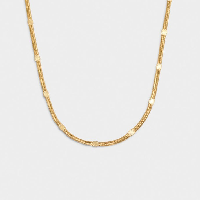 Katie Loxton Celeste Snake Chain Necklace | Gold Coated