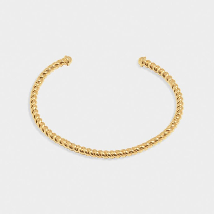 Katie Loxton Celine Rope Bangle | Gold Coated