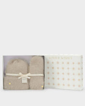 Load image into Gallery viewer, Katie Loxton Gift Boxed Hat And Mitten Set | Taupe