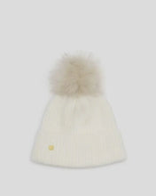 Load image into Gallery viewer, Katie Loxton Knitted Pom Pom Hat | White