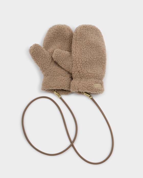 Katie Loxton Teddy Mittens | Tan