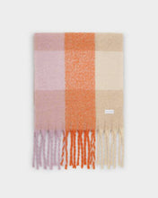 Load image into Gallery viewer, Katie Loxton Tassel Scarf | Lilac &amp; Orange Mix