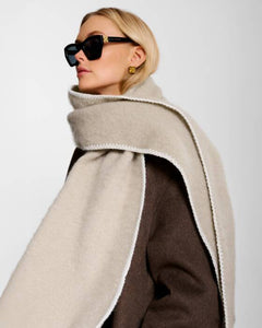 Katie Loxton Whipstitch Scarf | Taupe