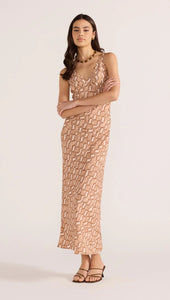 Mink Pink Koa Bias Midi Dress | Snake