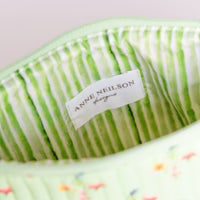 Load image into Gallery viewer, Anne Neilson Large Green Multi Cosmetic Bag