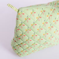 Load image into Gallery viewer, Anne Neilson Large Green Multi Cosmetic Bag