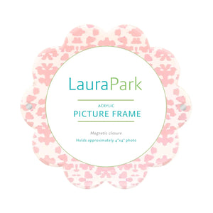 Laura Park Chintz Rose Acrylic Round Picture Frame