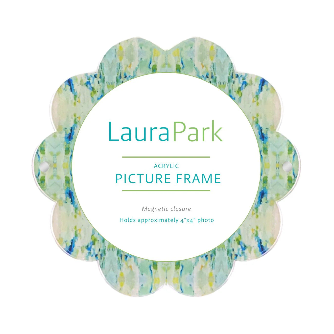 Laura Park Wintergreen Acrylic Round Picture Frame