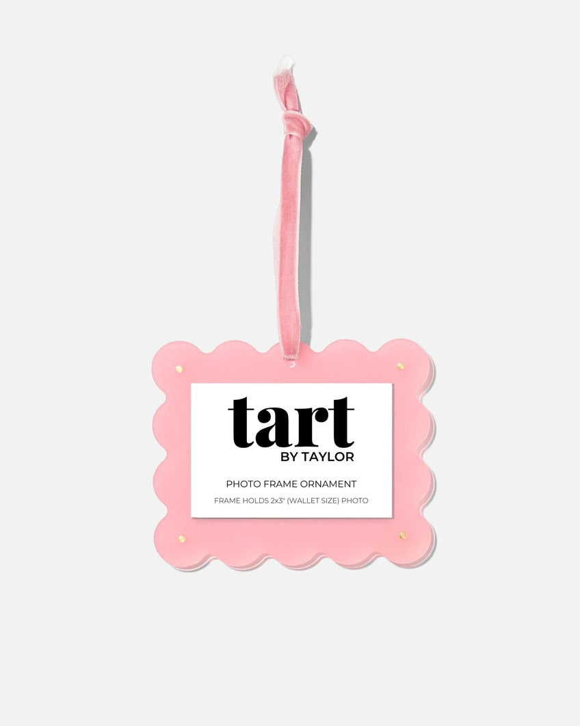 Tart by Taylor Light Pink Acrylic Frame Ornament