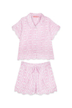 Load image into Gallery viewer, Brooks Avenue Scalloped Pajama Short Set | Light Pink Chintz